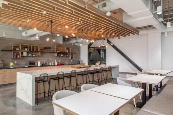 Break room kitchen in Canopy office in Utah