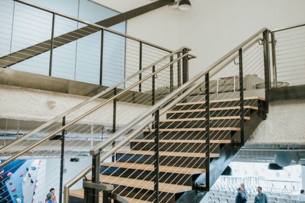 Staircase in Lucid office in south jordan Utah