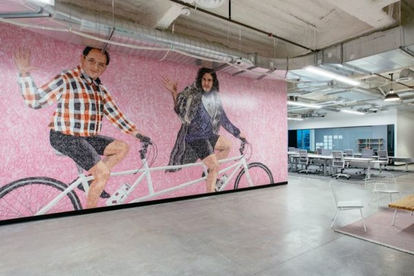 Bold wall in Podium office space in Lehi